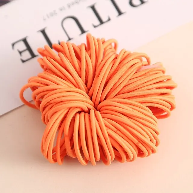 100Pcs/Lot Rubber Hair Band