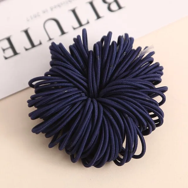 100Pcs/Lot Rubber Hair Band