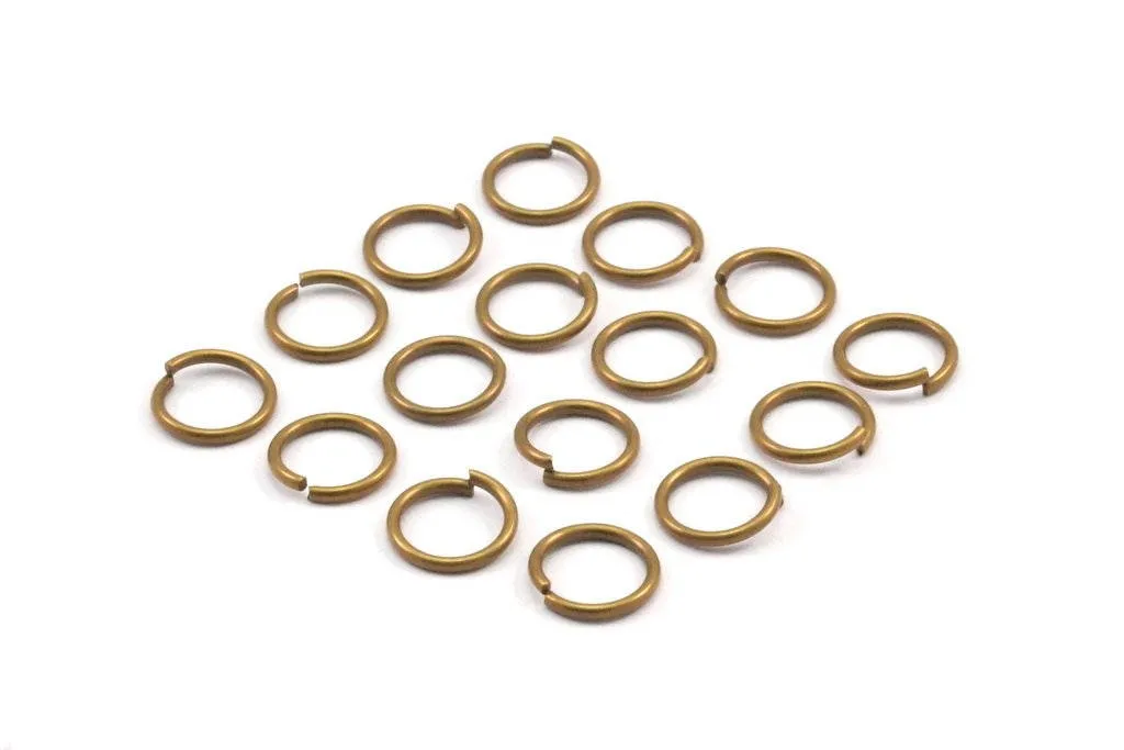 10mm Jump Ring -200 Antique Brass Round Jump Rings Connectors Findings (10mm) R-10 A0333