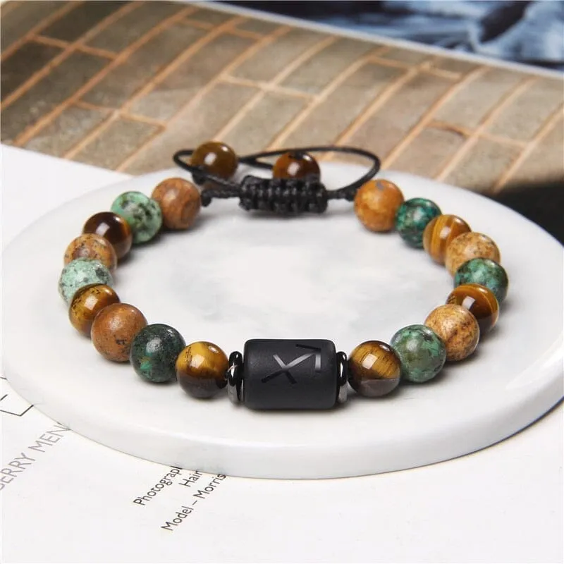 12 Constellation Tiger Eye Bracelets