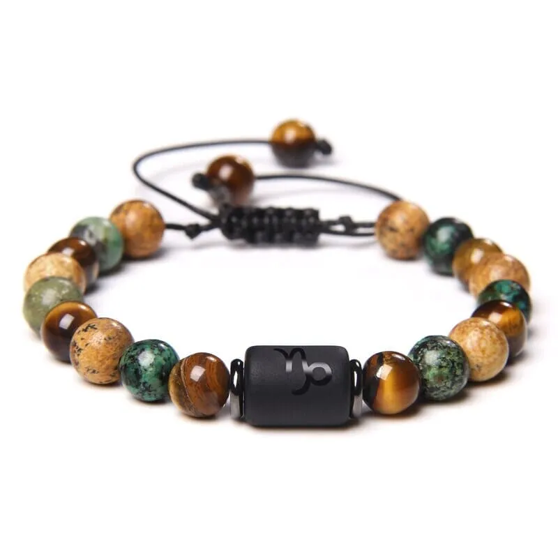 12 Constellation Tiger Eye Bracelets