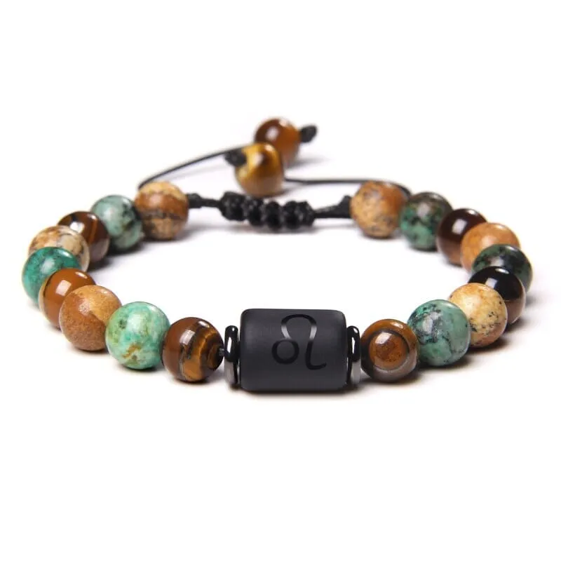 12 Constellation Tiger Eye Bracelets