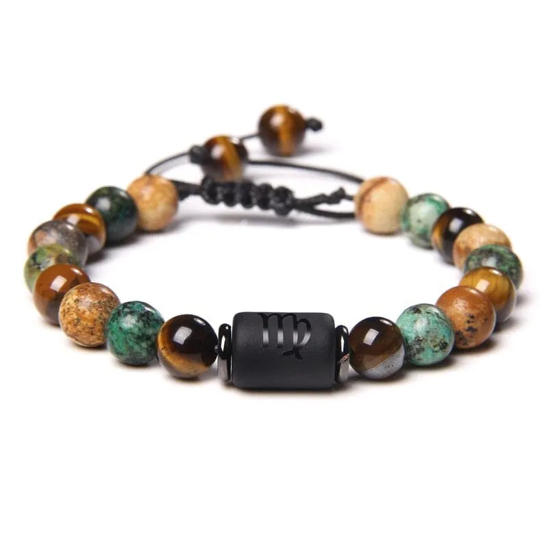 12 Constellation Tiger Eye Bracelets