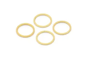 13mm Gold Plated Ring - 12 Gold Plated Circle Connectors, Rings (13x1x1mm) BS 1100 Q0186