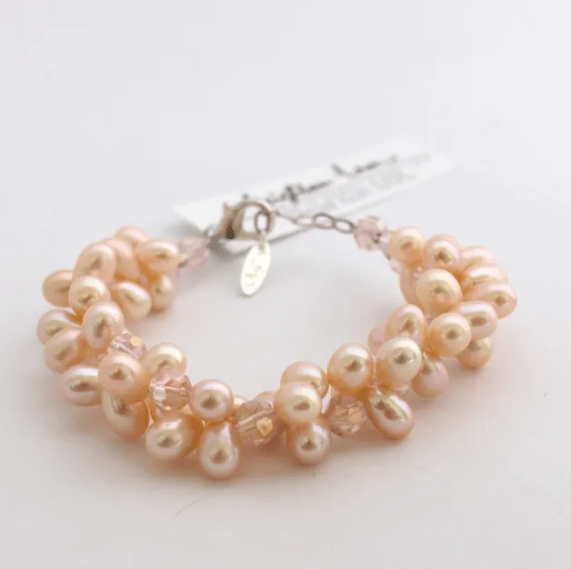 2-strand Freshwater Pearl Bracelets - Pink