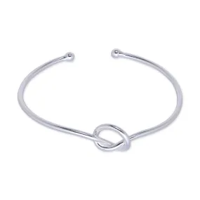 60mm Brass Adjustable bracelets tie the knot bracelet Cuff Bracelet personalized bracelets thickness 2mm plated silver 1pcs