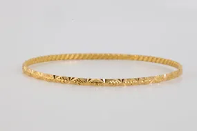 6.75" 21k Yellow Gold Bangle Bracelet (8.89g.)