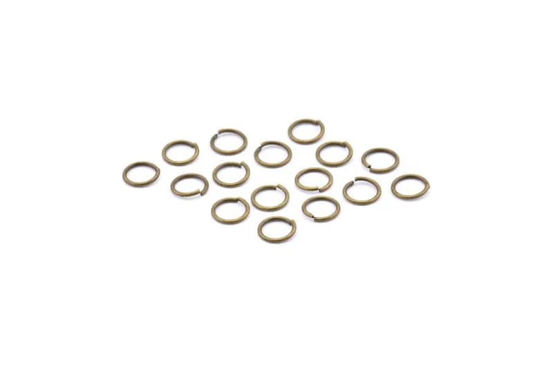 7mm Jump Ring, 250 Antique Brass Jump Rings (7x0.8mm) A1077