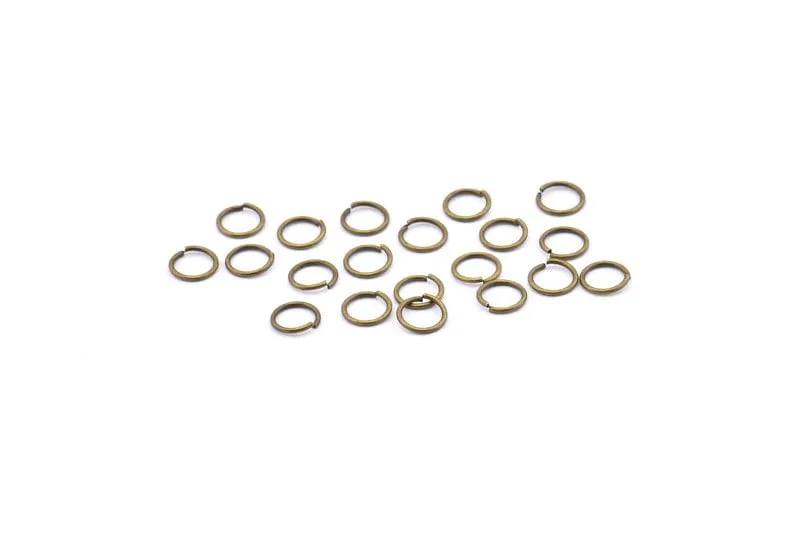 7mm Jump Ring, 250 Antique Brass Jump Rings (7x0.8mm) A1077