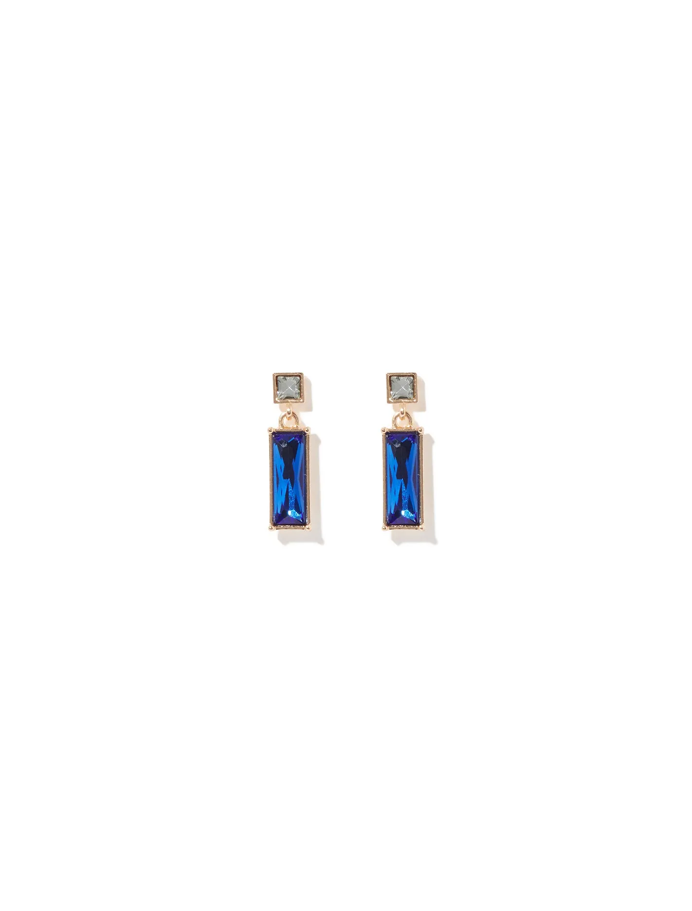 Aria Rectangle Drop Earrings