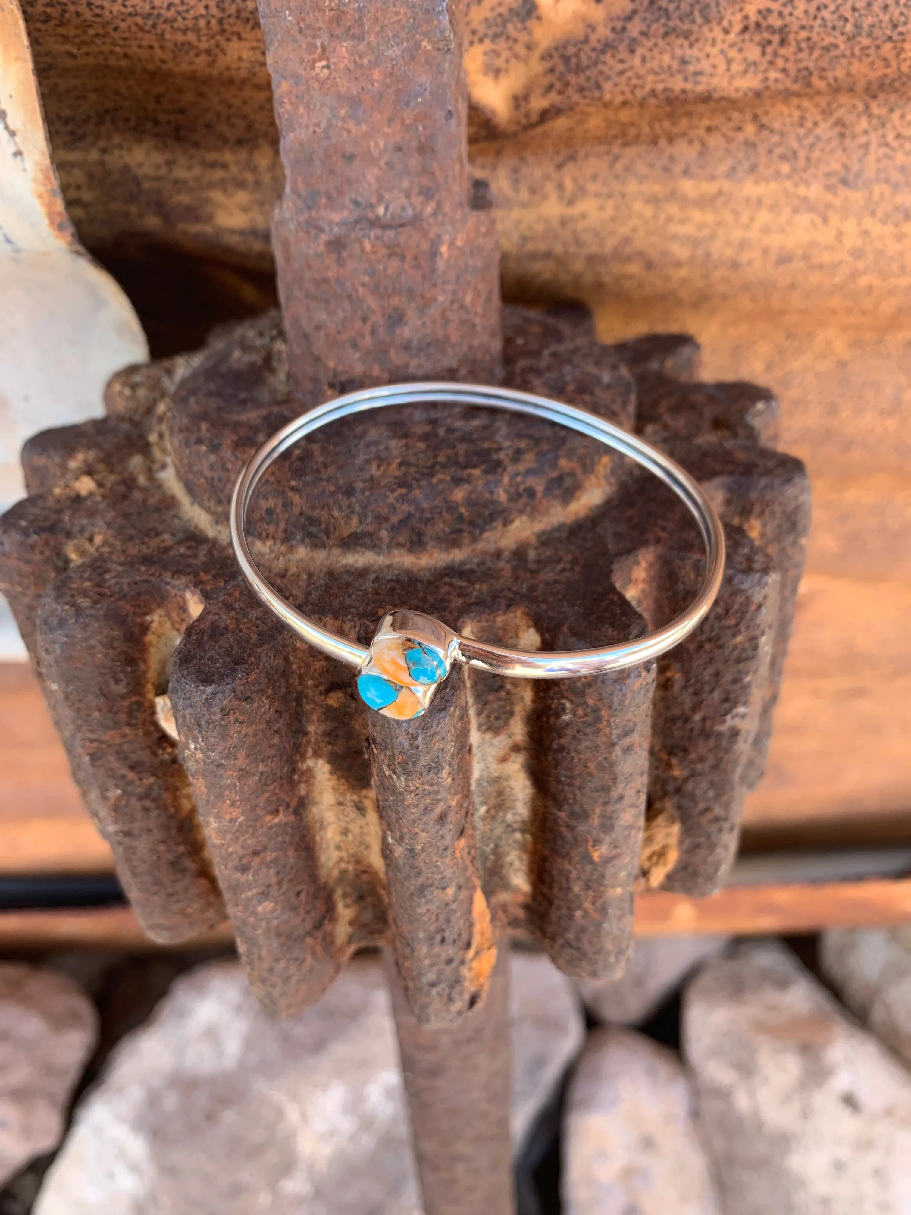 Bangle of Spiny Oyster & Turquoise