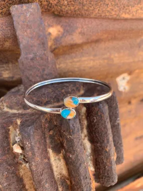 Bangle of Spiny Oyster & Turquoise