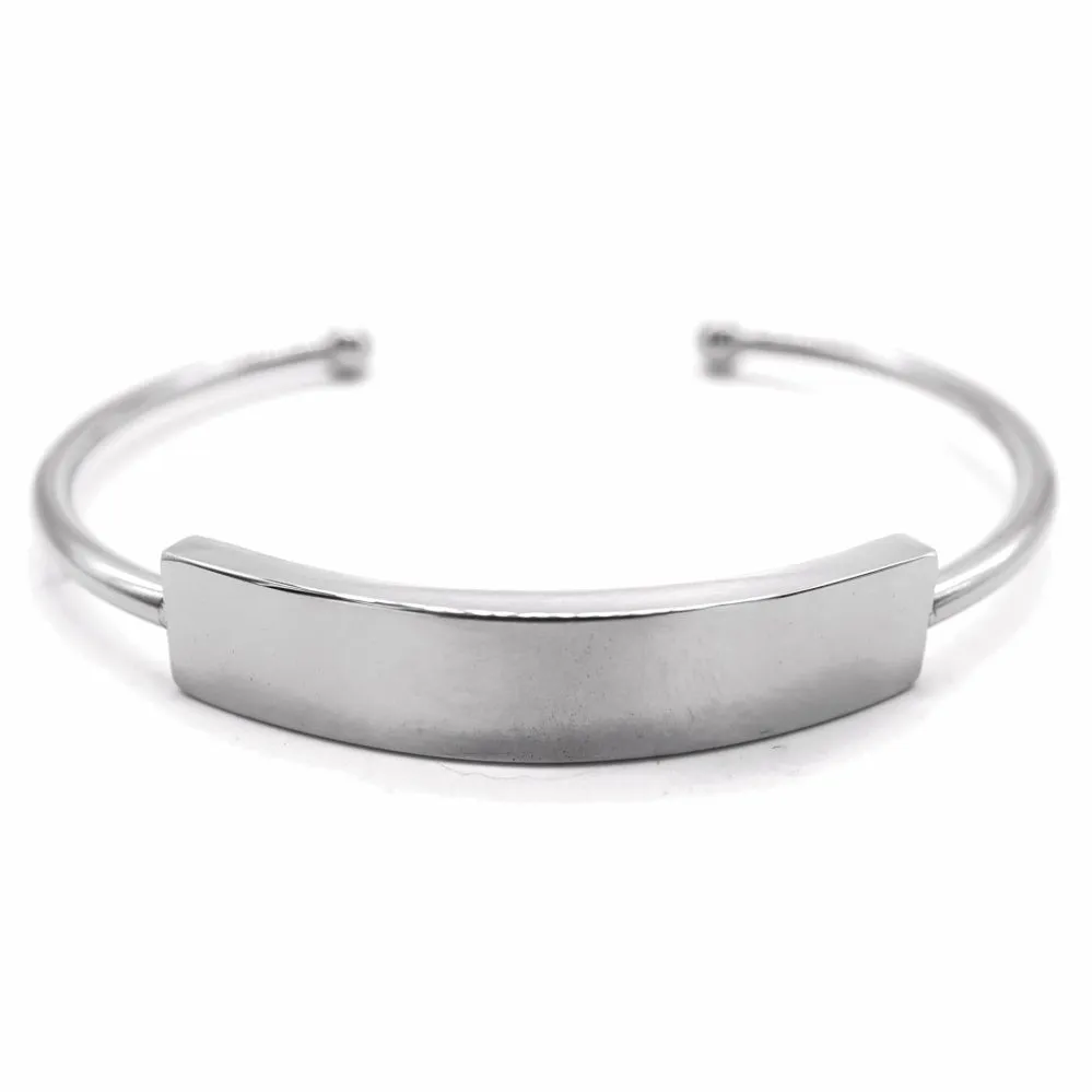 Bangle with Engravable ID Bar