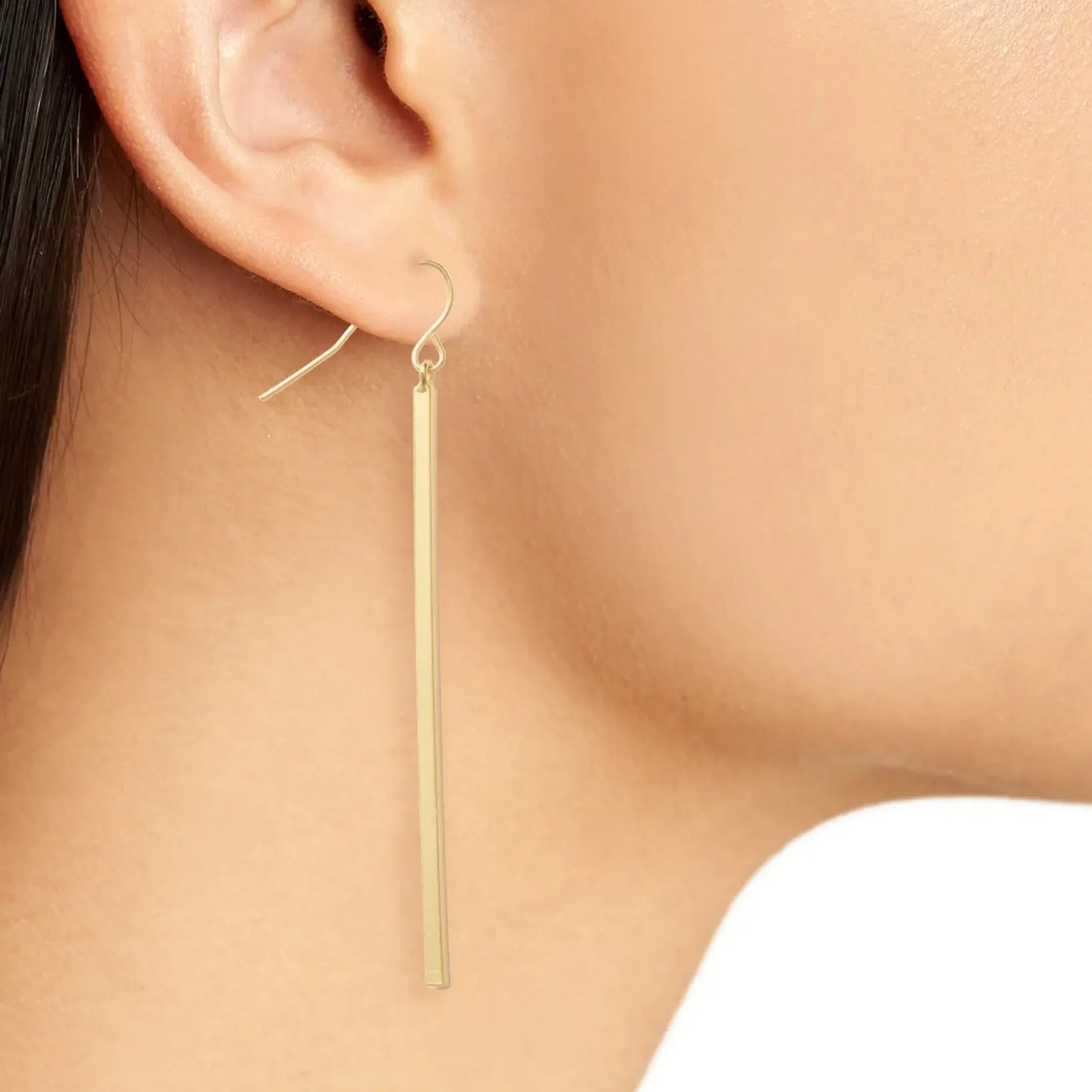 Bar drop earrings