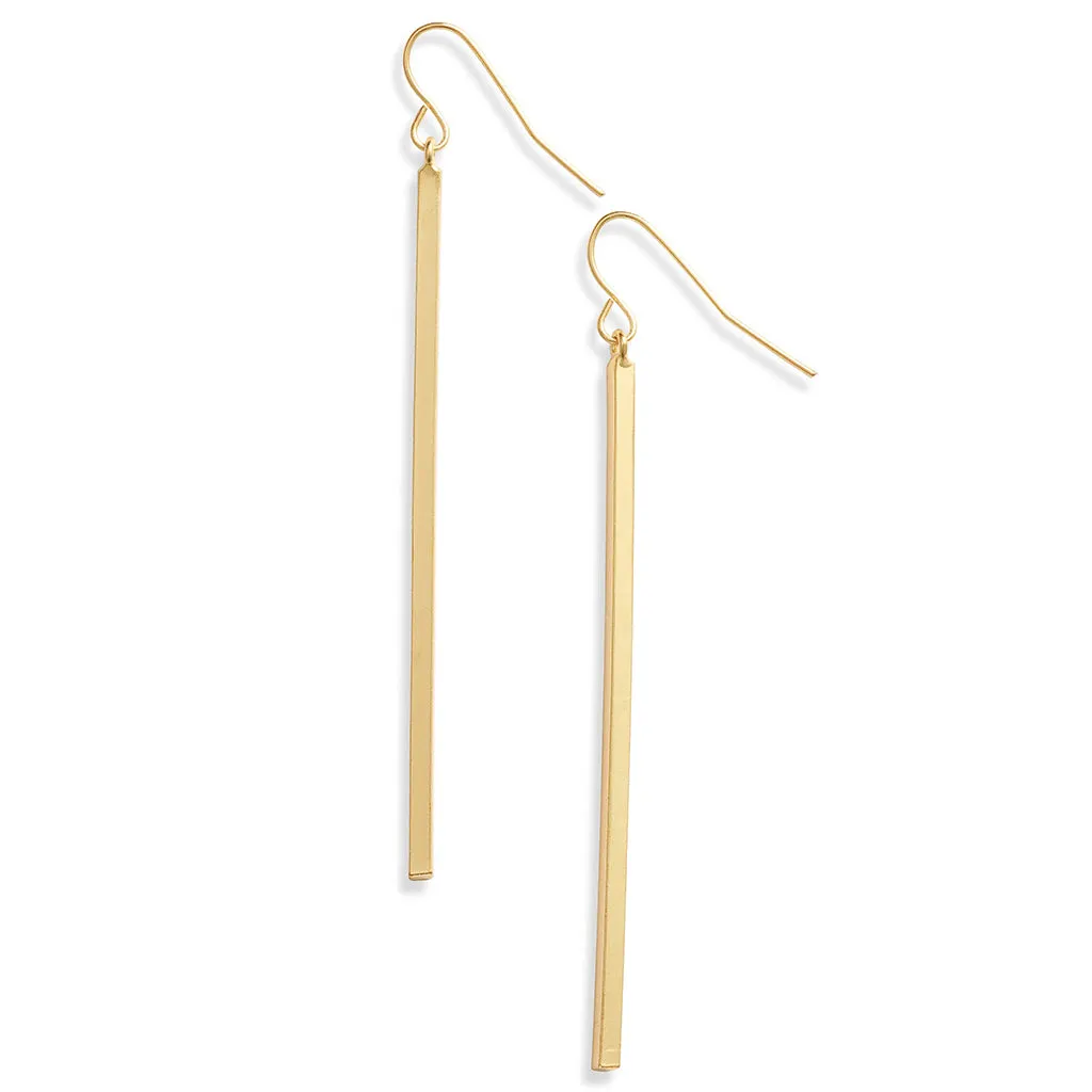 Bar drop earrings