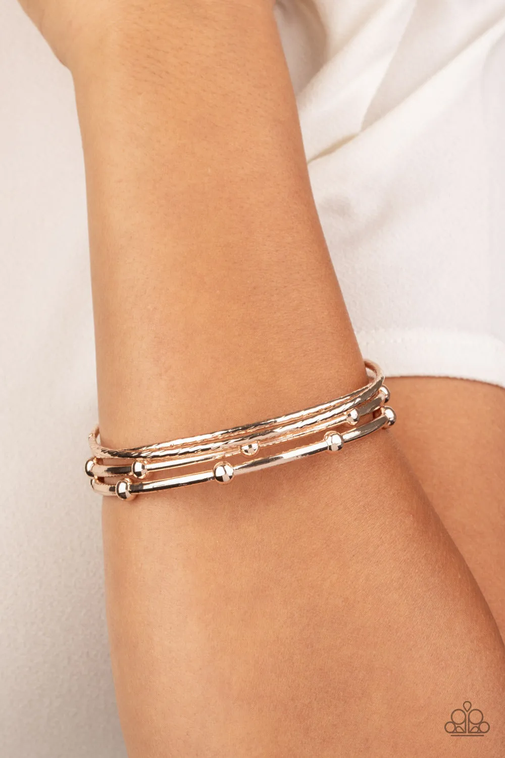 Beauty Basic - Rose Gold Bangle Bracelets