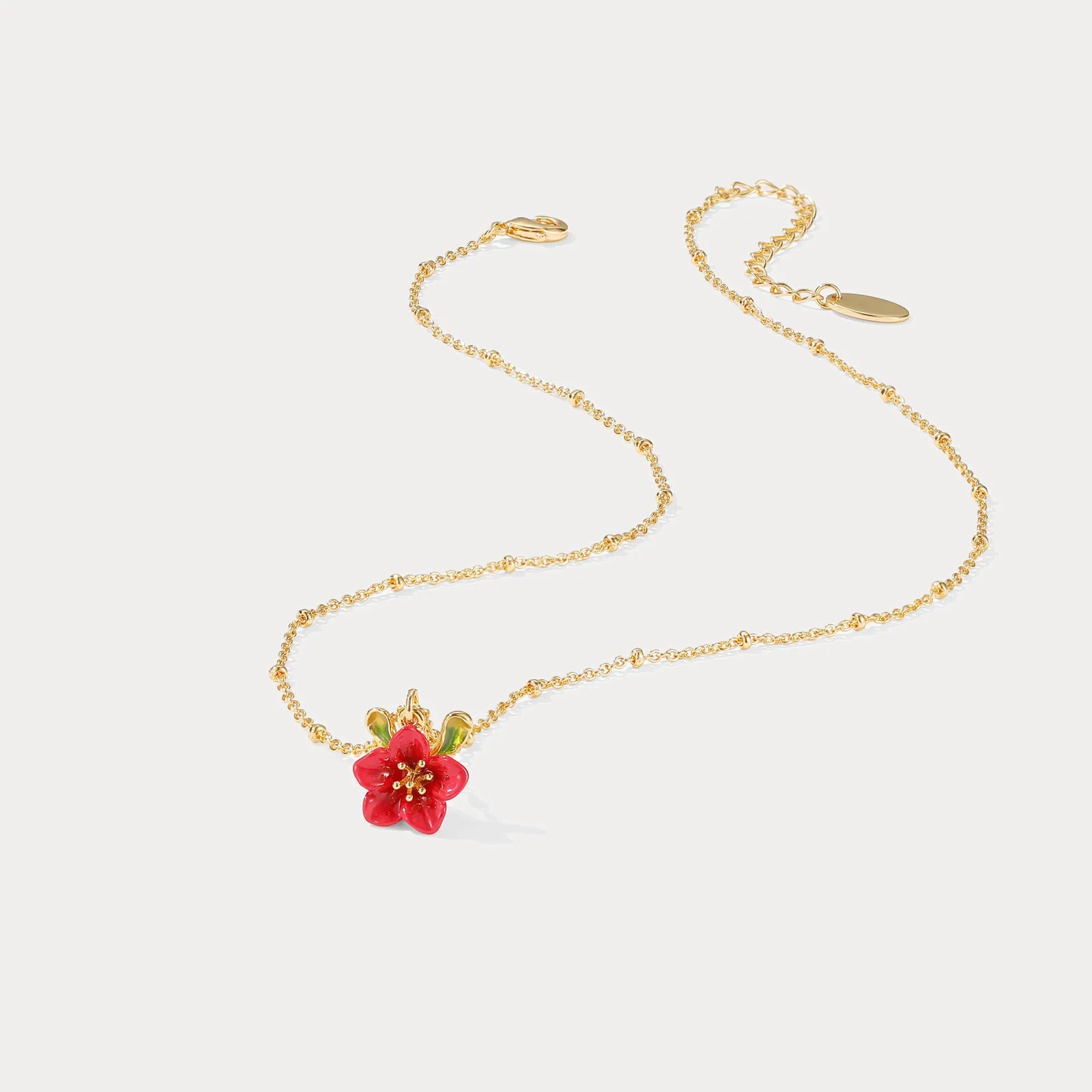 Begonia Flower Necklace