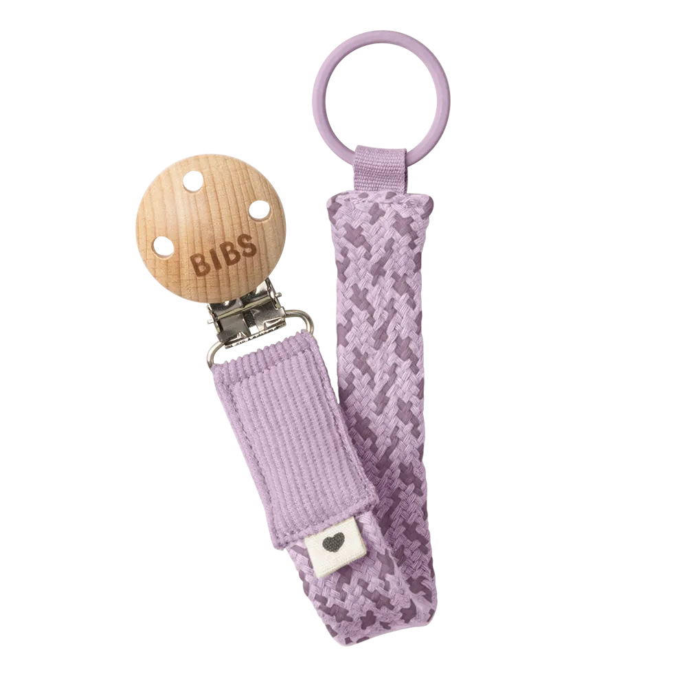 BIBS Pacifier Clip - Violet Sky/Mauve