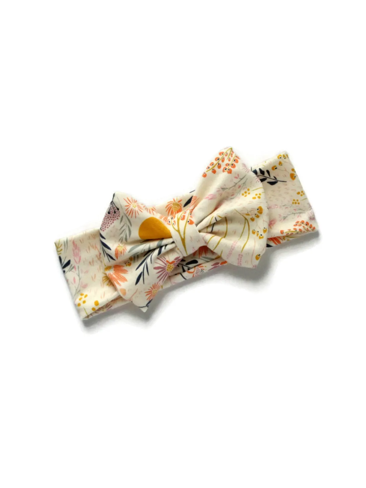 Bow Headband - Wispy Leaves