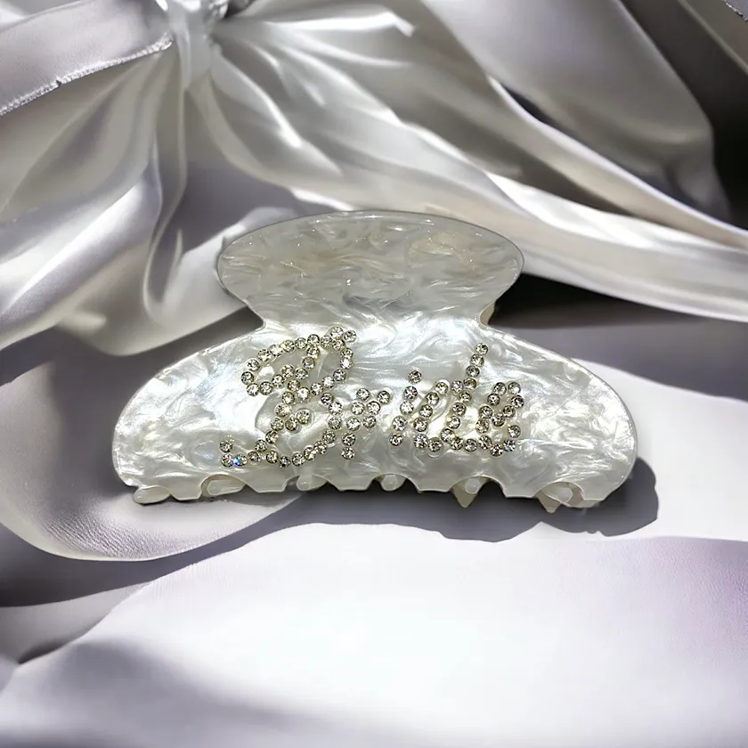 Bride Rhinestone Claw Clip