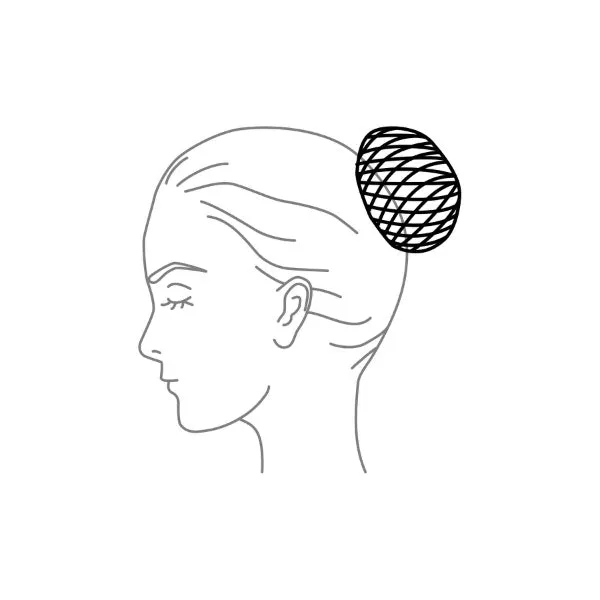 Chacott Hair Chignon Net (3 pieces)