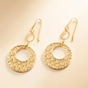 Circle Weave Drop Earring