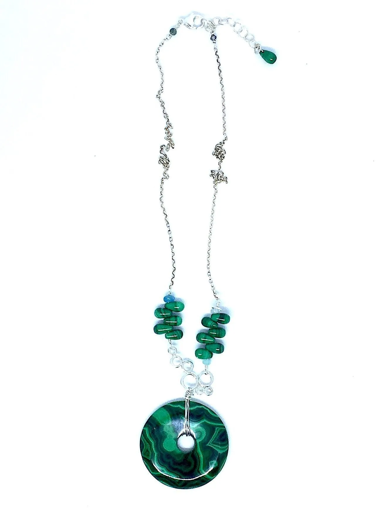 Circles Malachite Pendant