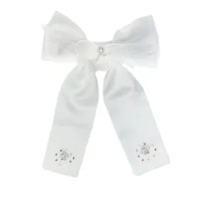 Constanza White Ceremony Hair Bow