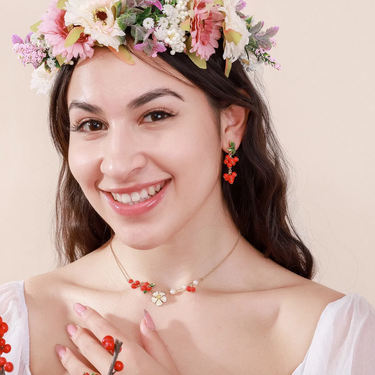 Cranberry Earrings