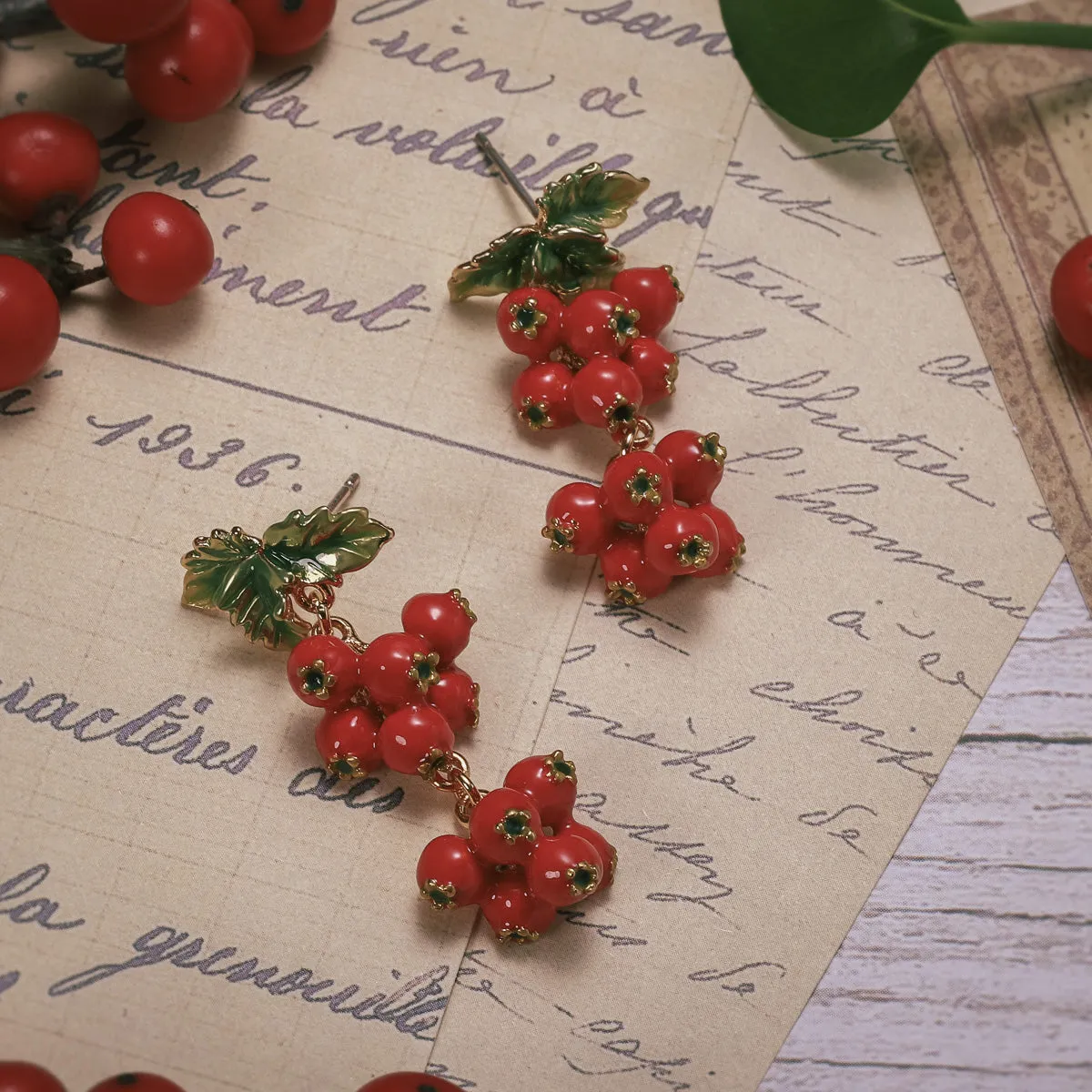 Cranberry Earrings