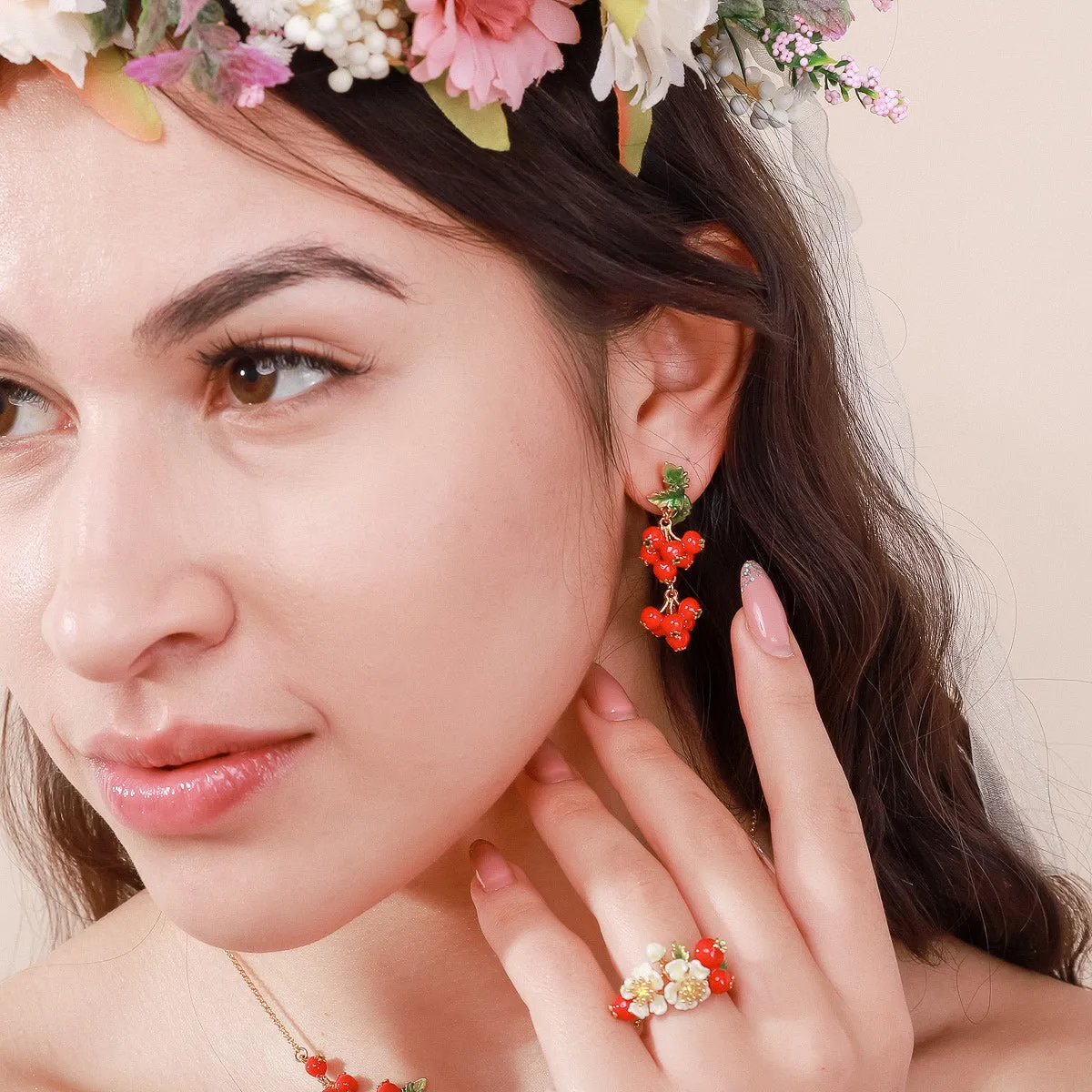 Cranberry Earrings