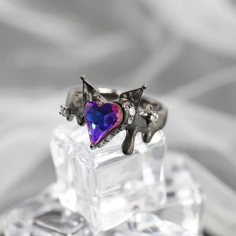 Dark Romance Gothic Adjustable Couple Rings KI106