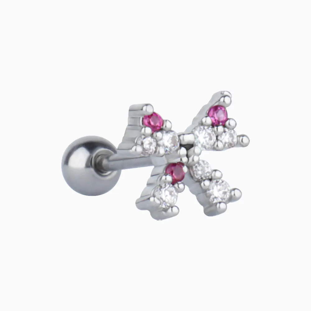 Delicate Bow Stud