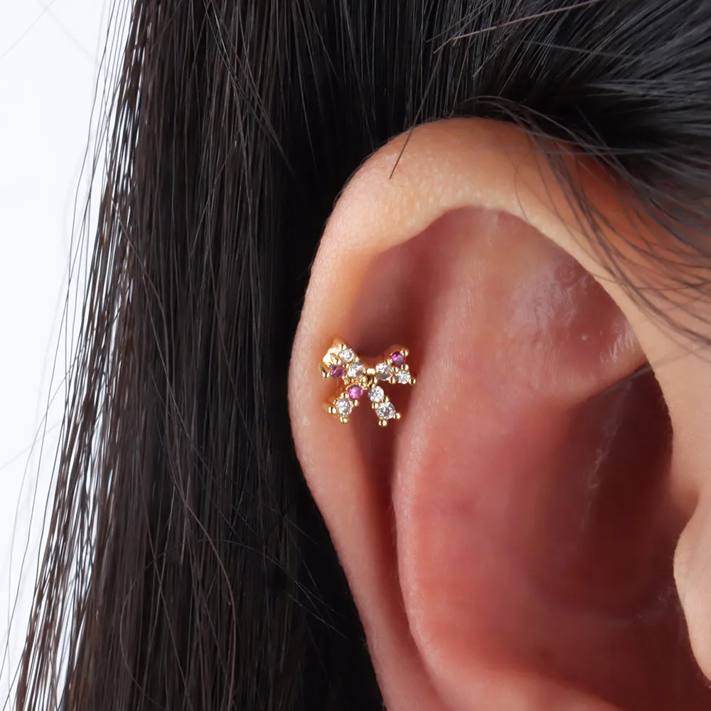 Delicate Bow Stud