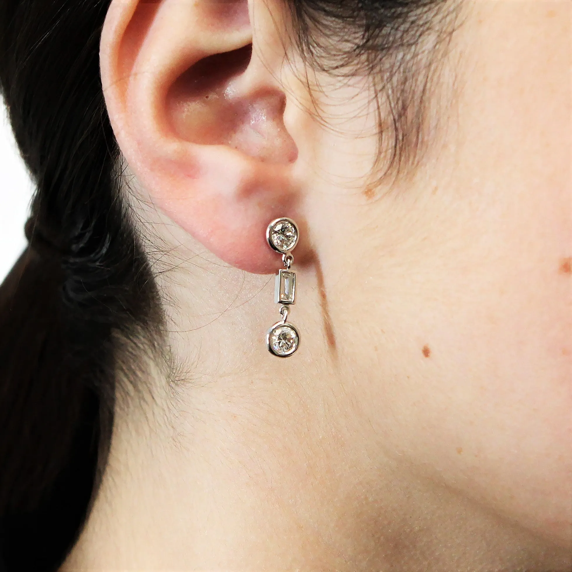 Diamond Drop Earrings