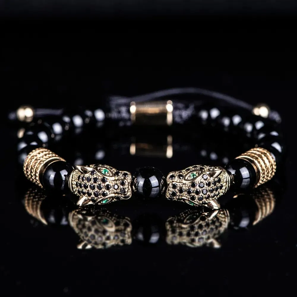 Double Leopard Head Bracelets