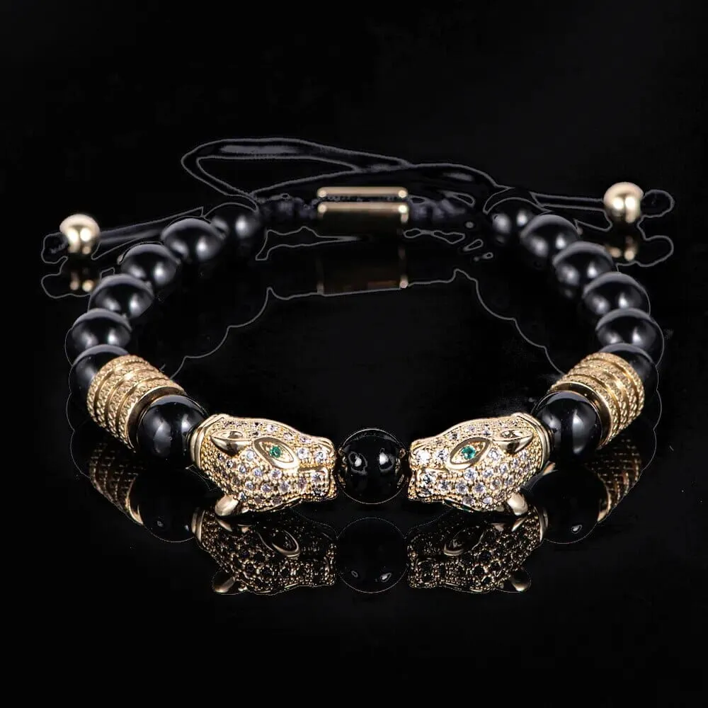 Double Leopard Head Bracelets