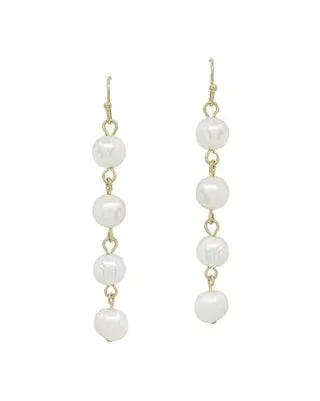 Drop Freshwater Pearl Earrings