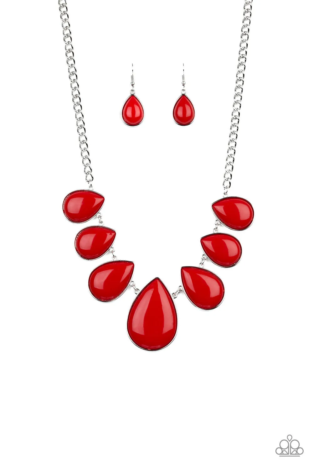 Drop Zone Red-Necklace