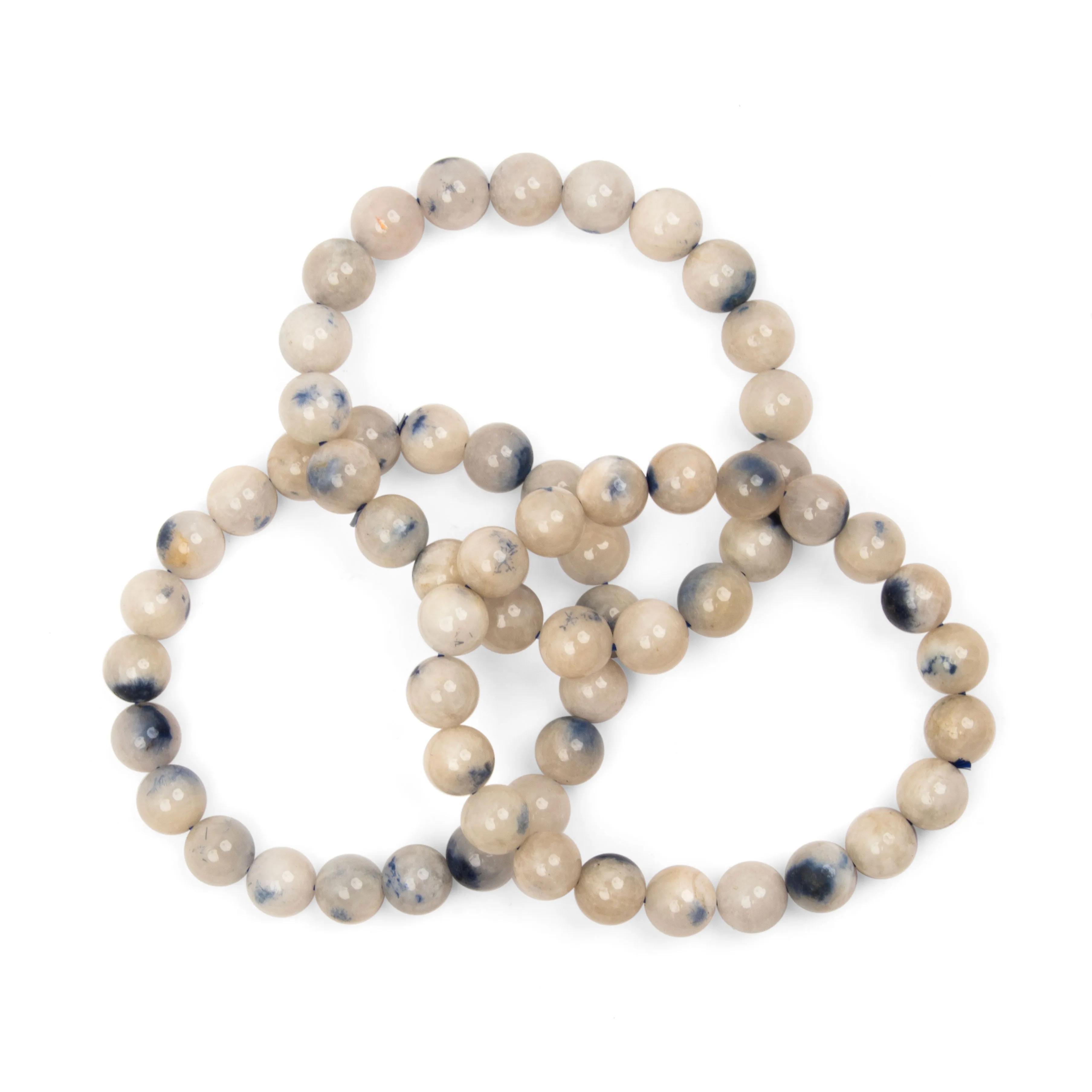 Dumortierite in Quartz- Bracelets