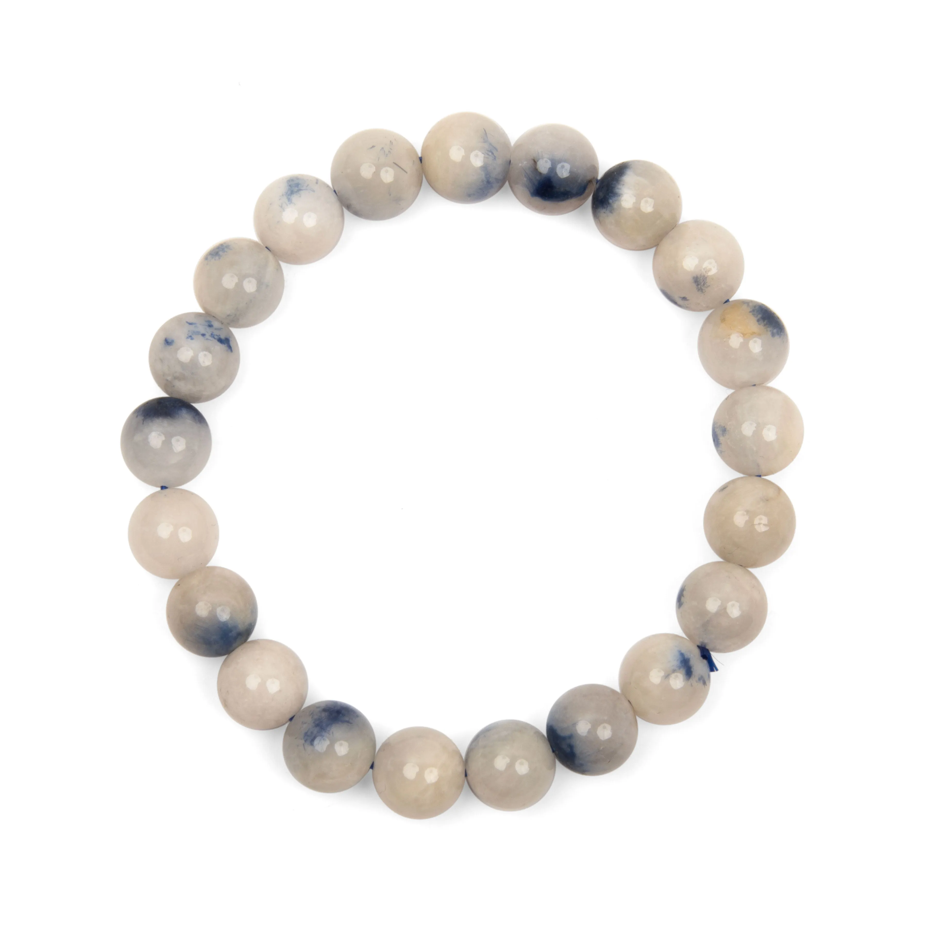 Dumortierite in Quartz- Bracelets