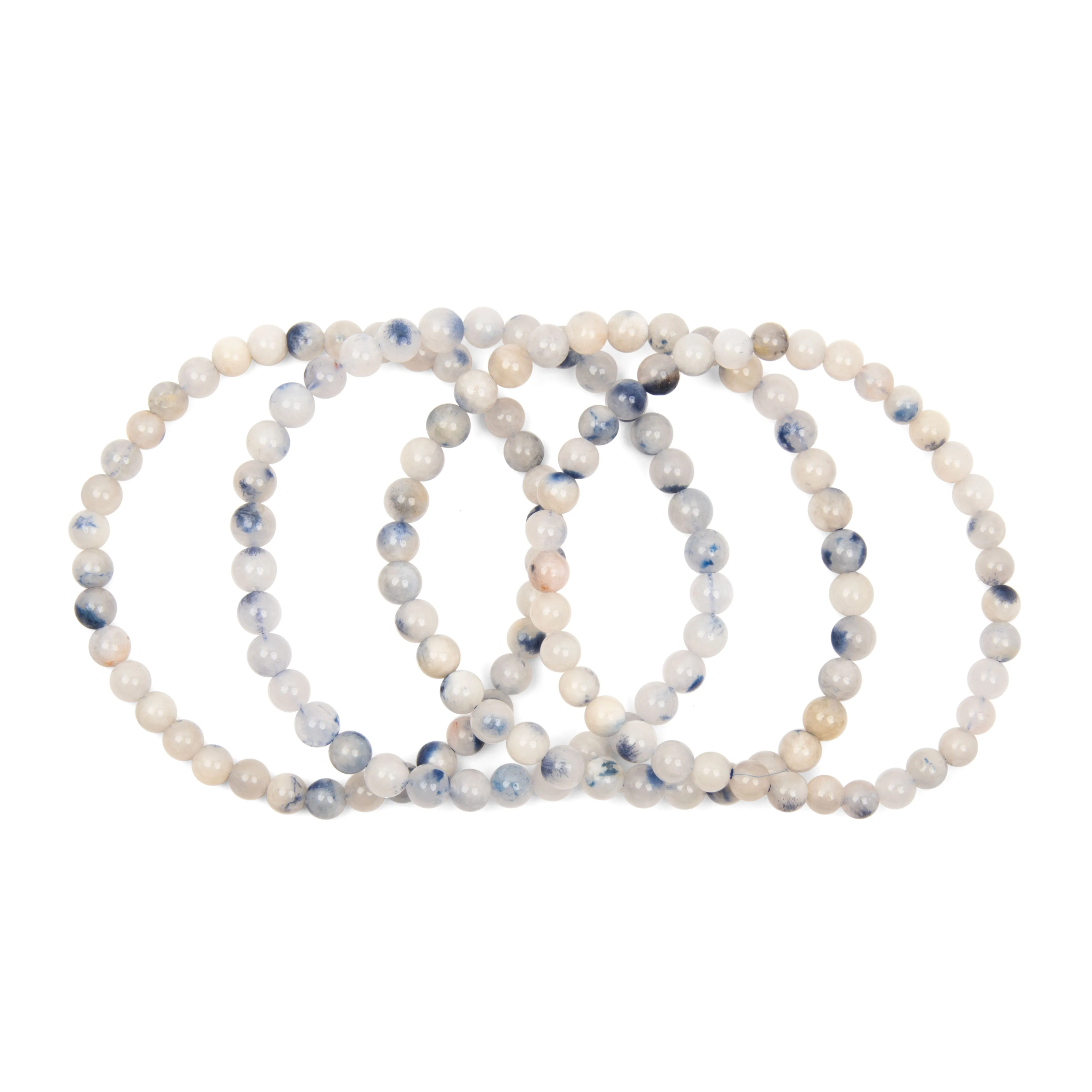 Dumortierite in Quartz- Bracelets