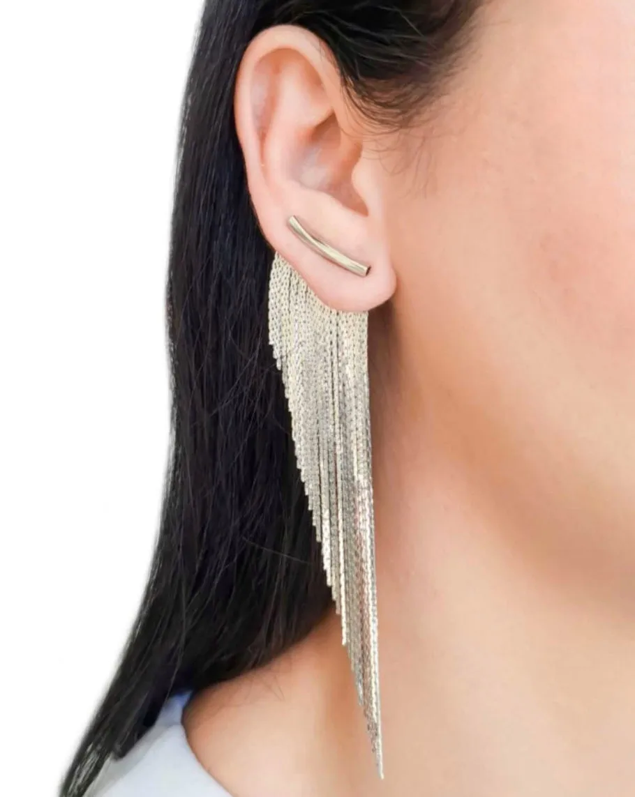 EAR JACKET LONG FRINGE