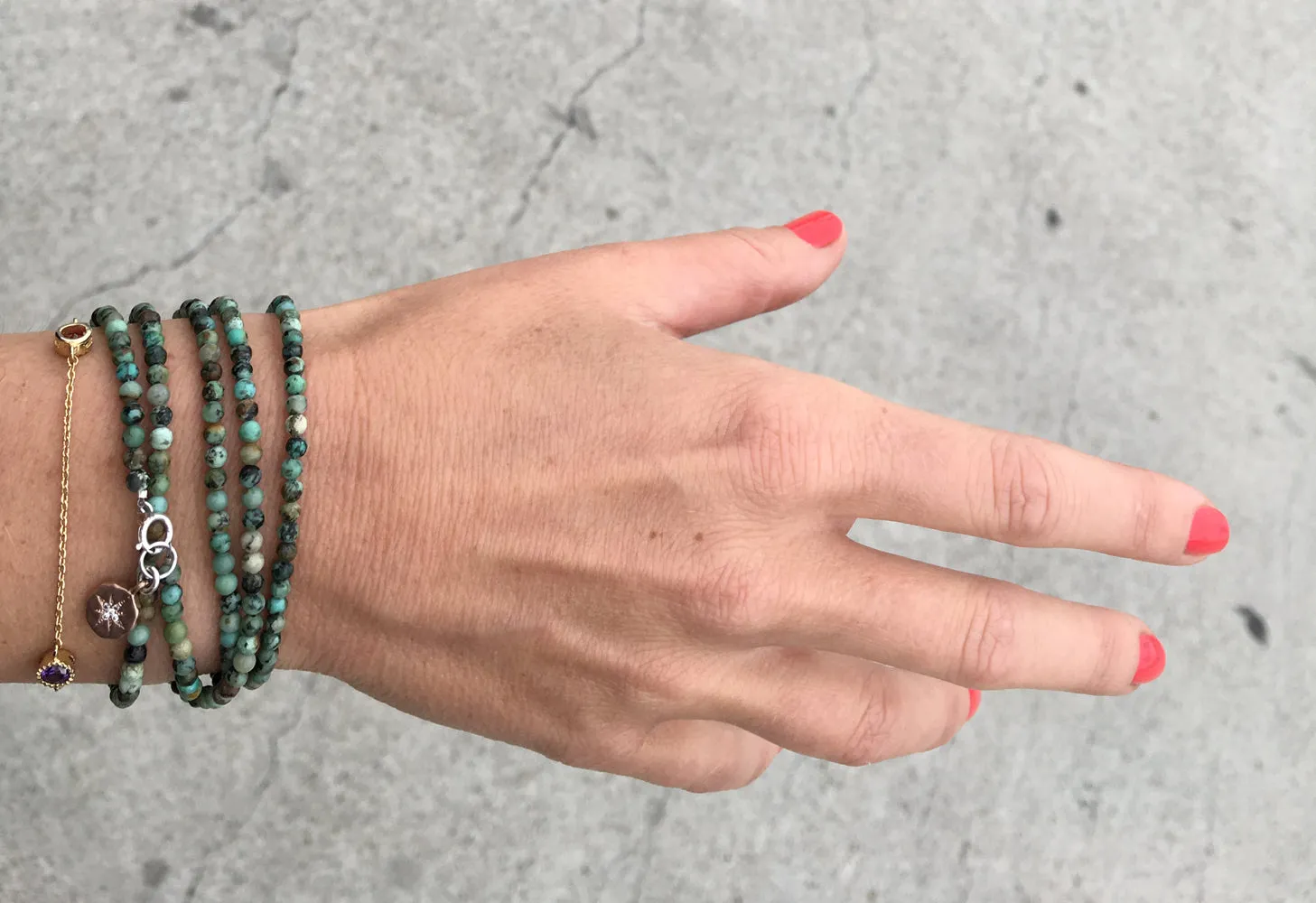 Enjoy the Journey and Ocean Beauty Wrap Bracelet with Abalone - Ocean Themed Bracelets