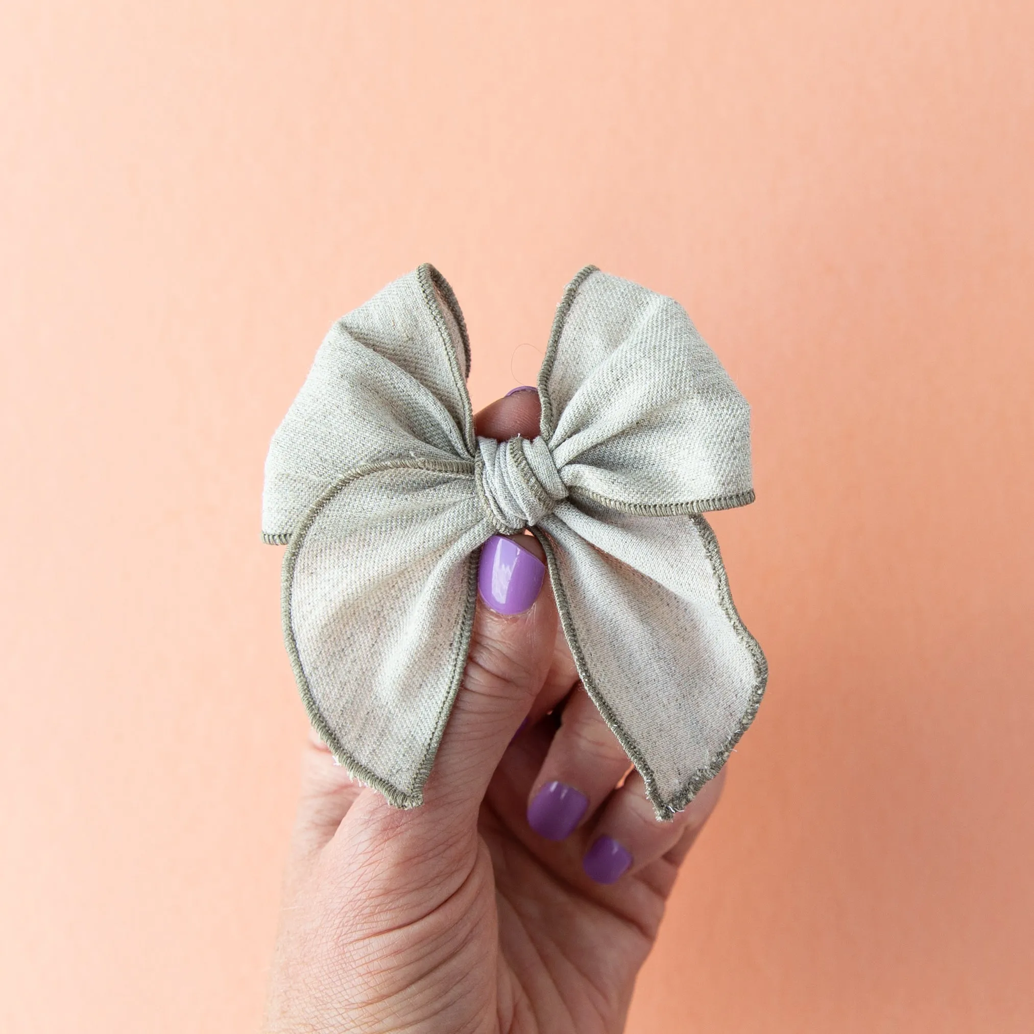 Flax | Petite Party Bow