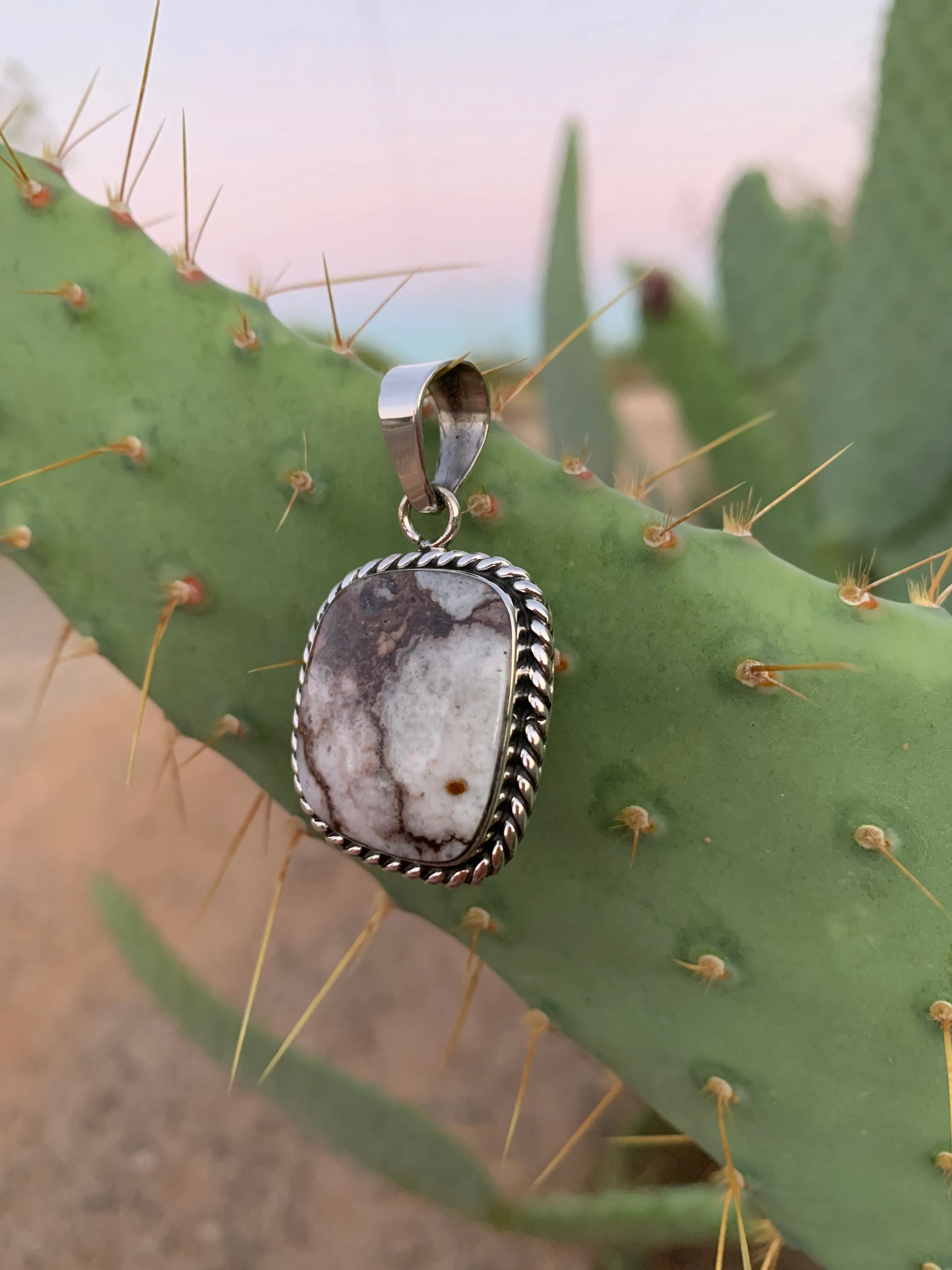 Freeform Wild Horse Pendant