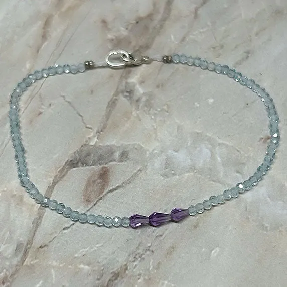 Gemstone Bracelets in Silver by Margaret Solow