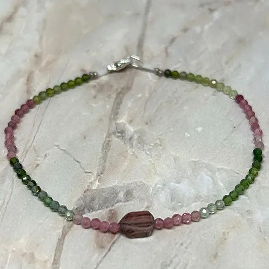 Gemstone Bracelets in Silver by Margaret Solow