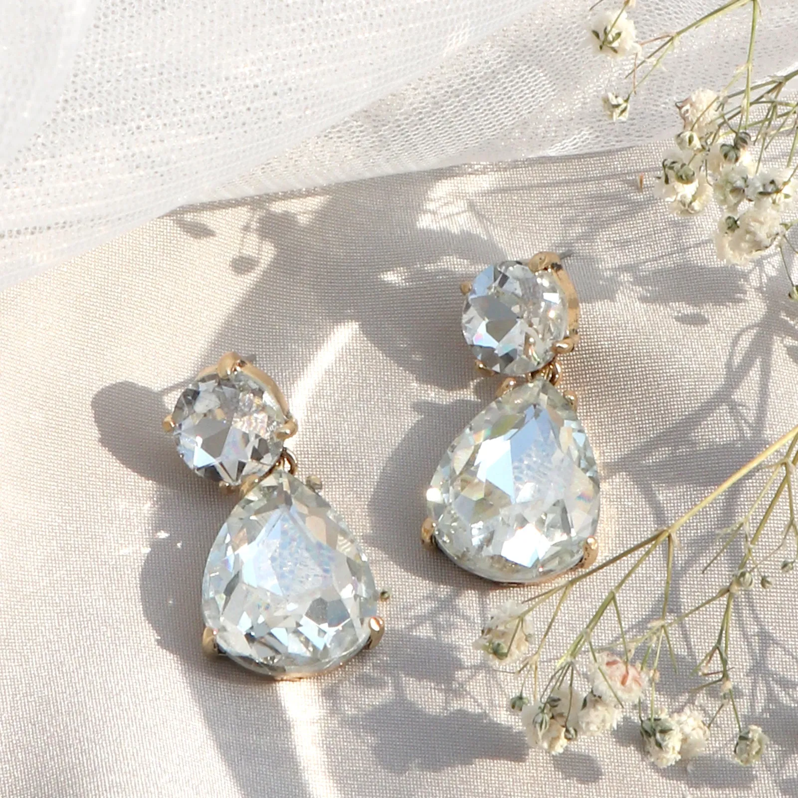 Glam Up Crystal Drop Earrings