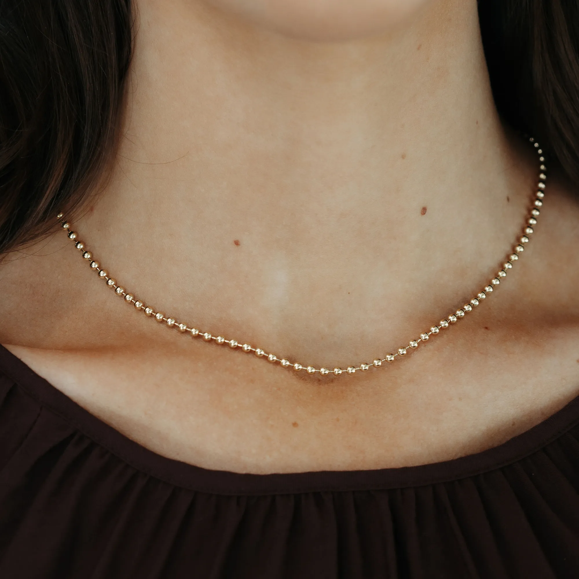 Gold Bead Necklace